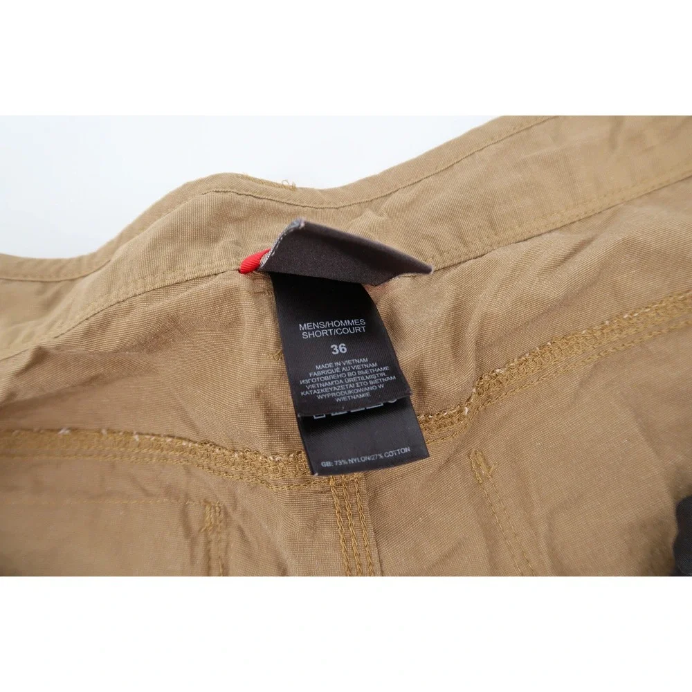 The North Face Mens 36 Convertible Paramount Peak Zip Off‎ Cargo Pants Tan Brown
